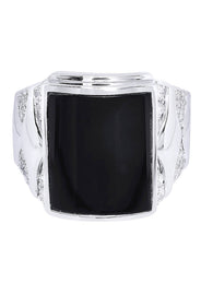 White Gold Mens Diamond Ring| 0.76 Carats| 16.98 Grams