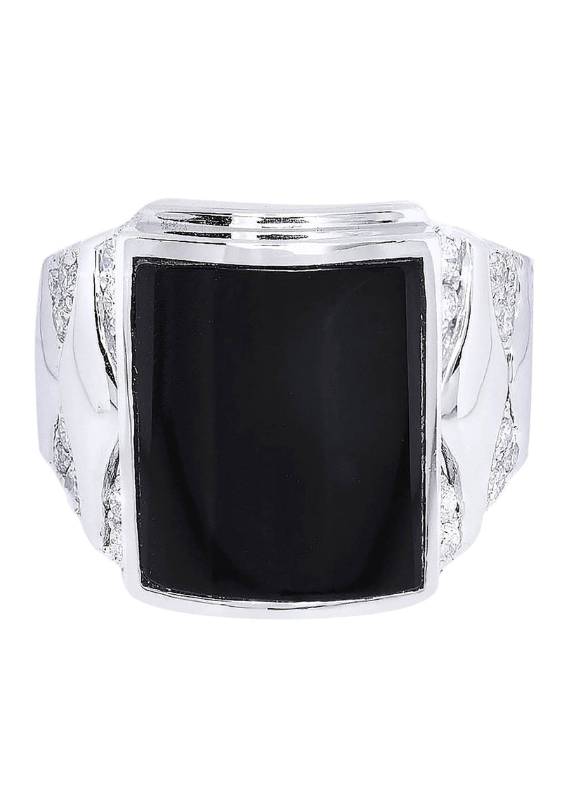 White Gold Mens Diamond Ring| 0.76 Carats| 16.98 Grams