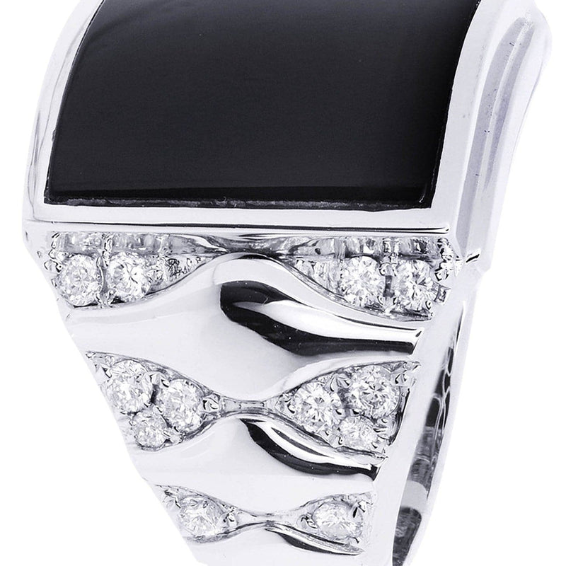 White Gold Mens Diamond Ring| 0.76 Carats| 16.98 Grams