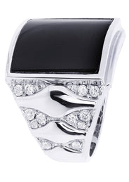 White Gold Mens Diamond Ring| 0.76 Carats| 16.98 Grams