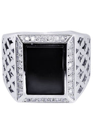White Gold Pinky Diamond Ring| 0.44 Carats| 14.57 Grams