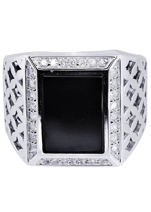 White Gold Pinky Diamond Ring| 0.44 Carats| 14.57 Grams
