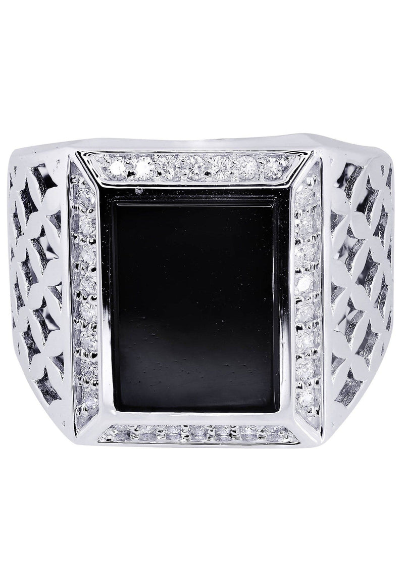 White Gold Pinky Diamond Ring| 0.44 Carats| 14.57 Grams