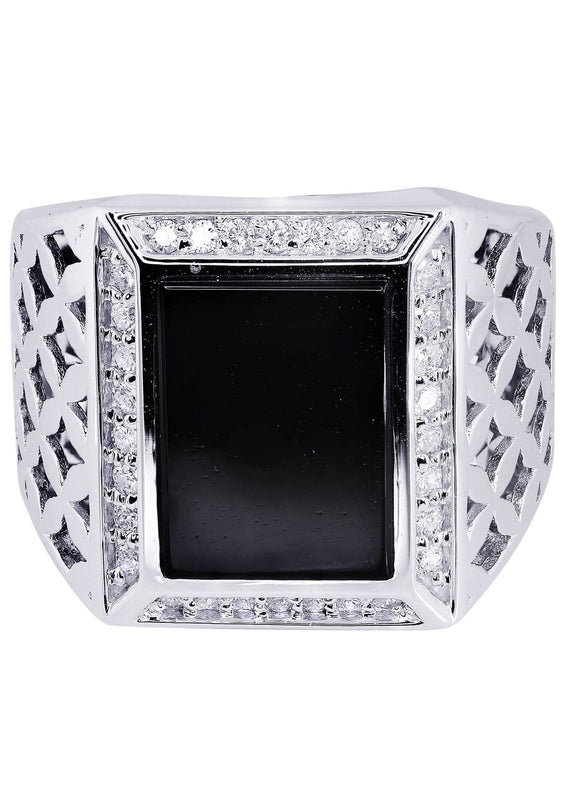 White Gold Pinky Diamond Ring| 0.44 Carats| 14.57 Grams