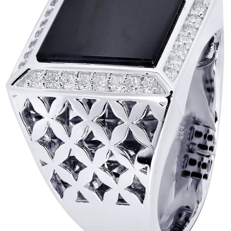 White Gold Pinky Diamond Ring| 0.44 Carats| 14.57 Grams