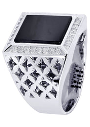 White Gold Pinky Diamond Ring| 0.44 Carats| 14.57 Grams