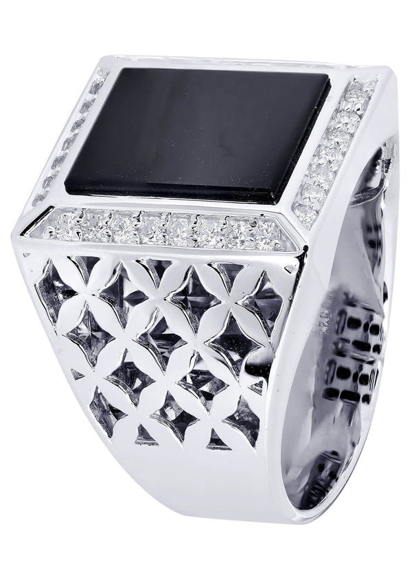 White Gold Pinky Diamond Ring| 0.44 Carats| 14.57 Grams