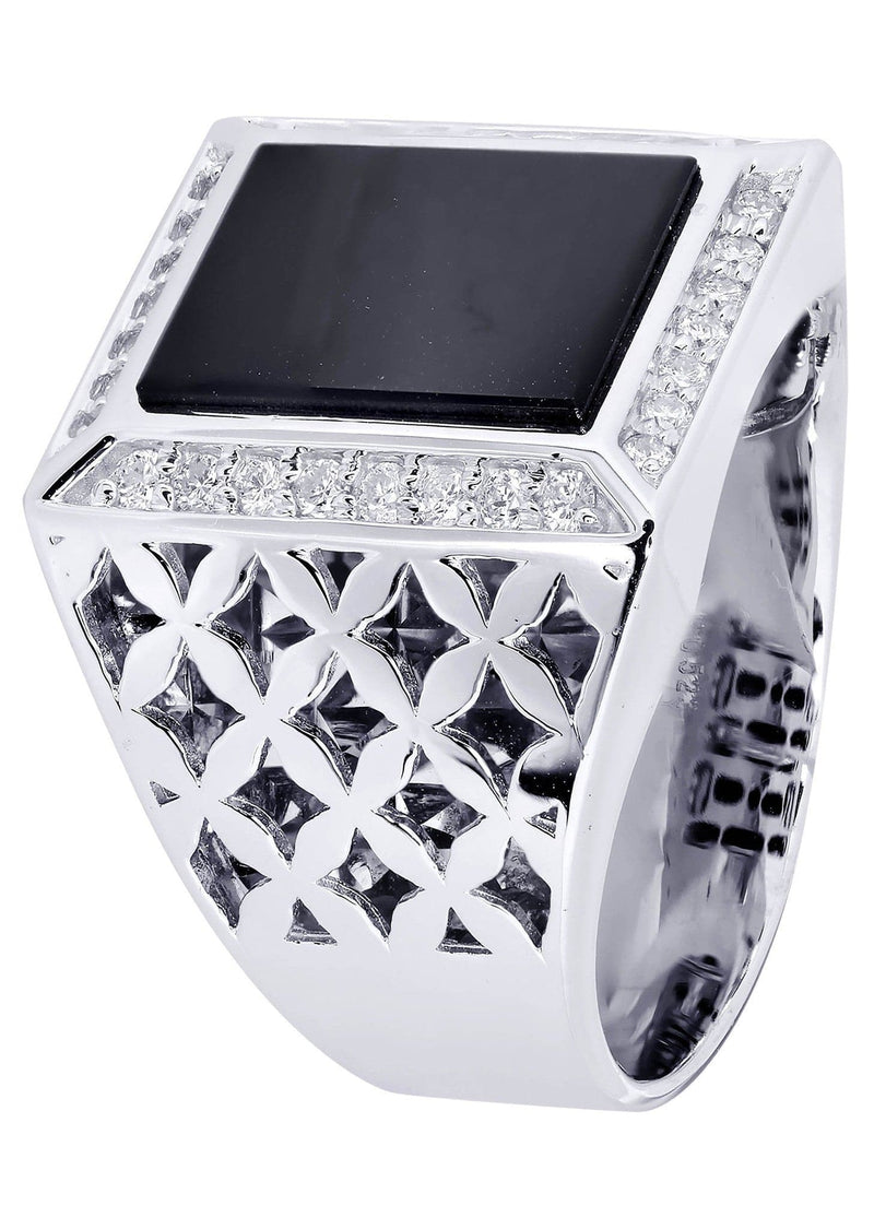 White Gold Pinky Diamond Ring| 0.44 Carats| 14.57 Grams