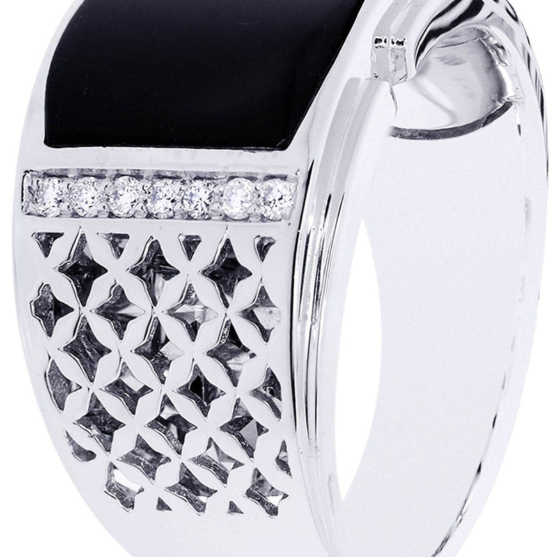 White Gold Pinky Diamond Ring| 0.18 Carats| 12.91 Grams
