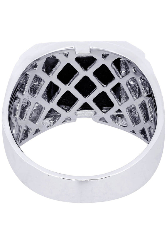 White Gold Pinky Diamond Ring| 0.34 Carats| 10.5 Grams