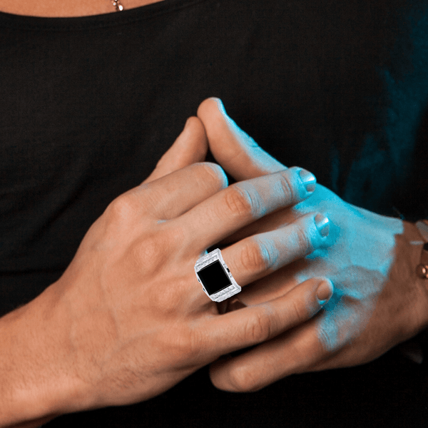 White Gold Pinky Diamond Ring| 0.34 Carats| 10.5 Grams