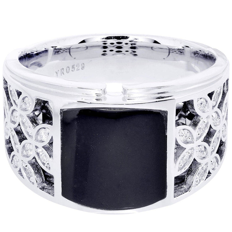 White Gold Mens Diamond Ring| 0.23 Carats| 13.7 Grams