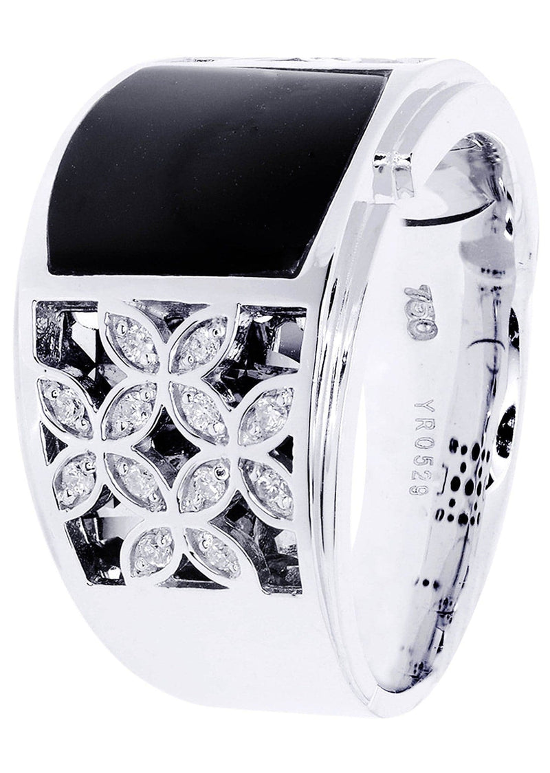 White Gold Mens Diamond Ring| 0.23 Carats| 13.7 Grams