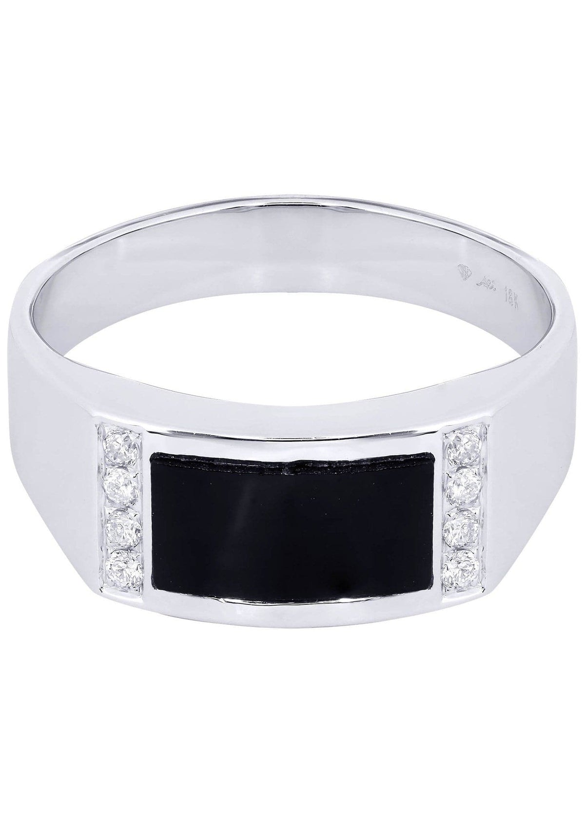 White Gold Pinky Diamond Ring| 0.12 Carats| 6.37 Grams