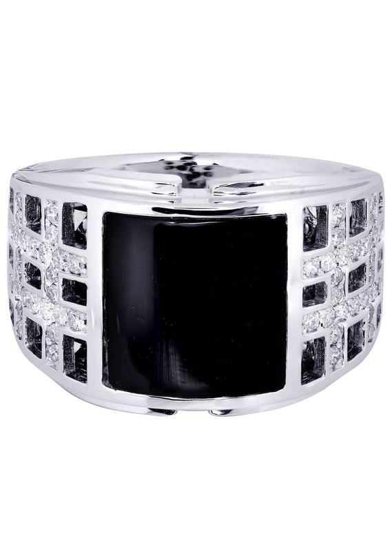 White Gold Pinky Diamond Ring| 0.47 Carats| 14.27 Grams