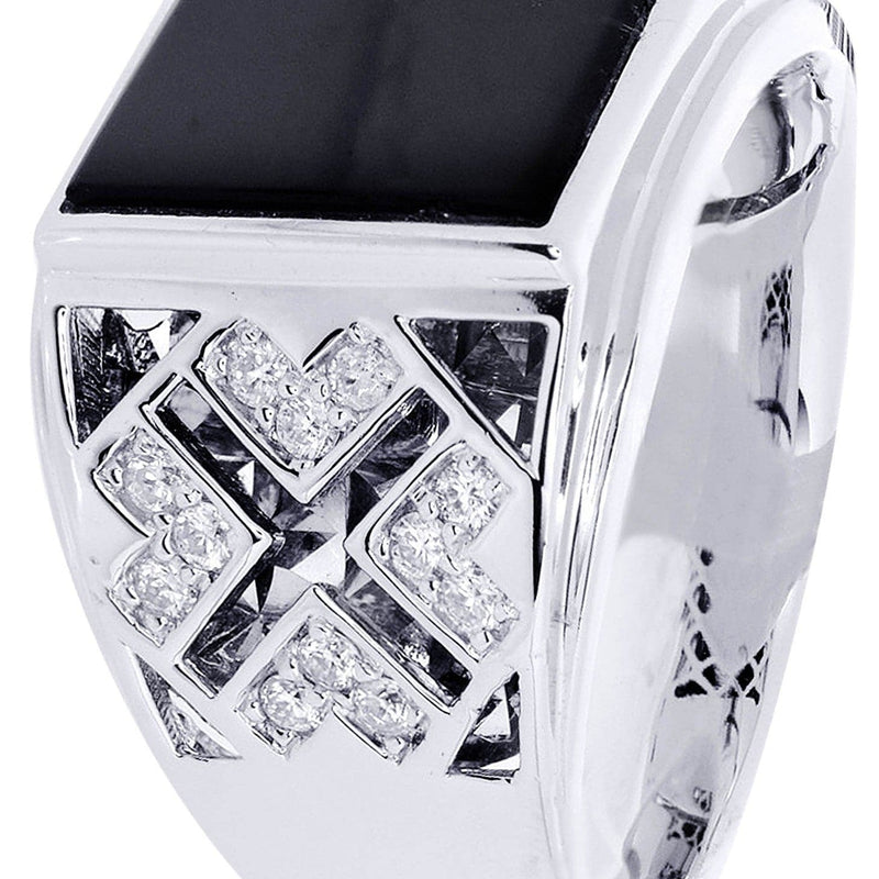 White Gold Pinky Diamond Ring| 0.35 Carats| 11.98 Grams