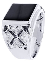 White Gold Pinky Diamond Ring| 0.35 Carats| 11.98 Grams