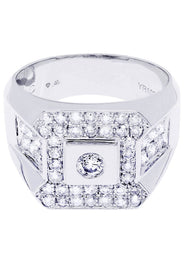 White Gold Pinky Diamond Ring| 1.39 Carats| 10.9 Grams