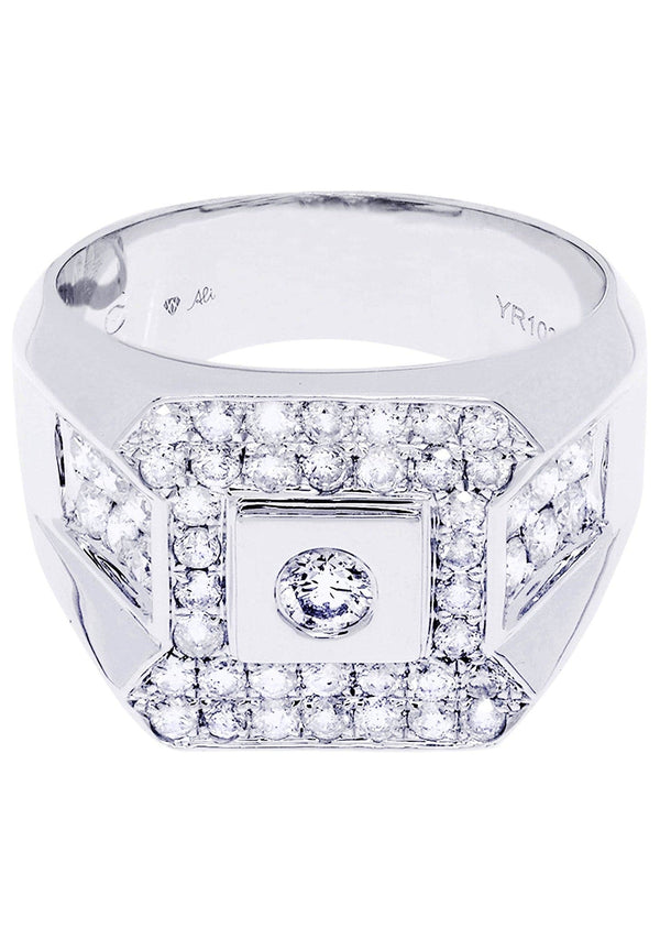 White Gold Pinky Diamond Ring| 1.39 Carats| 10.9 Grams