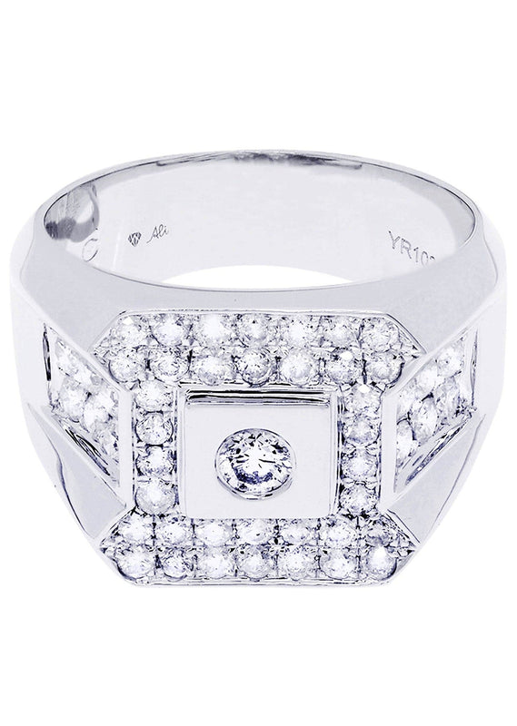 White Gold Pinky Diamond Ring| 1.39 Carats| 10.9 Grams