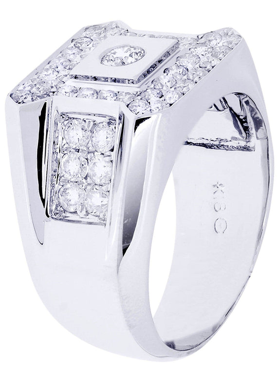 White Gold Pinky Diamond Ring| 1.39 Carats| 10.9 Grams