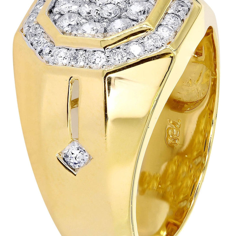 Mens Diamond Ring / Pinky Diamond Ring| 1.04 Carats