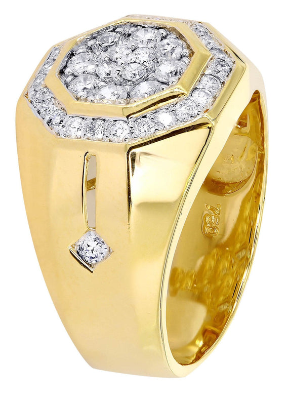 Mens Diamond Ring / Pinky Diamond Ring| 1.04 Carats