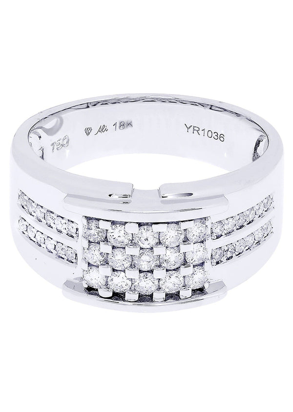 White Gold Pinky Diamond Ring| 0.61 Carats| 9.58 Grams