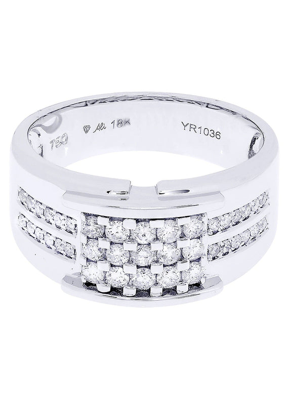 White Gold Pinky Diamond Ring| 0.61 Carats| 9.58 Grams