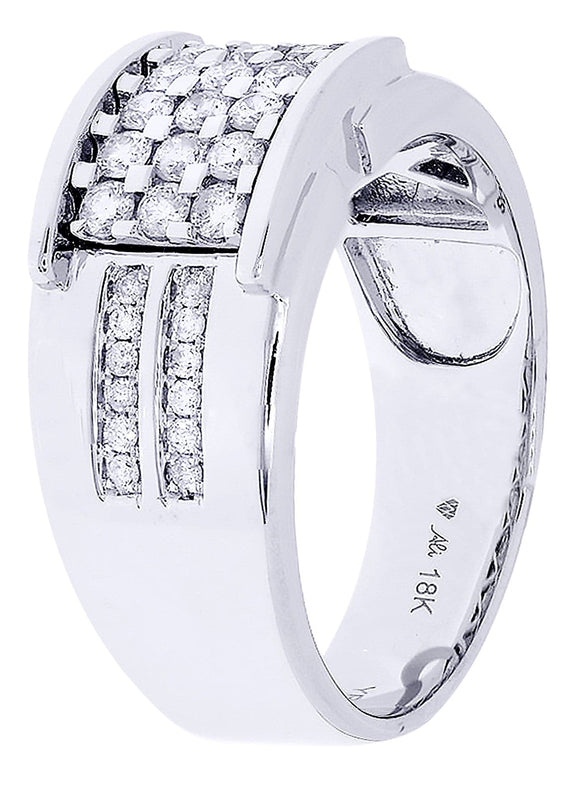White Gold Pinky Diamond Ring| 0.61 Carats| 9.58 Grams