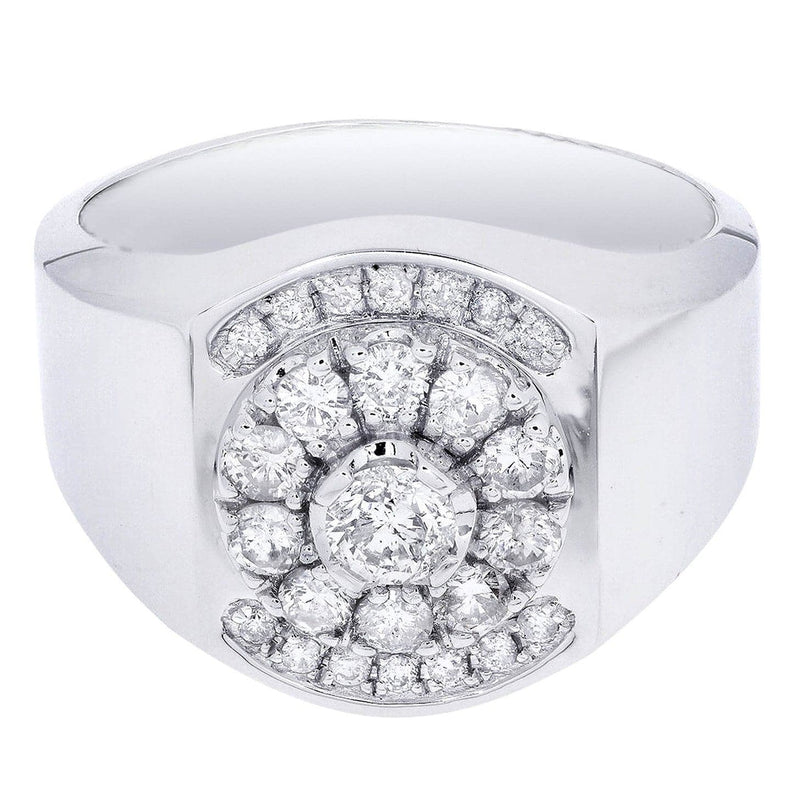 White Gold Pinky Diamond Ring| 0.9 Carats| 9.05 Grams