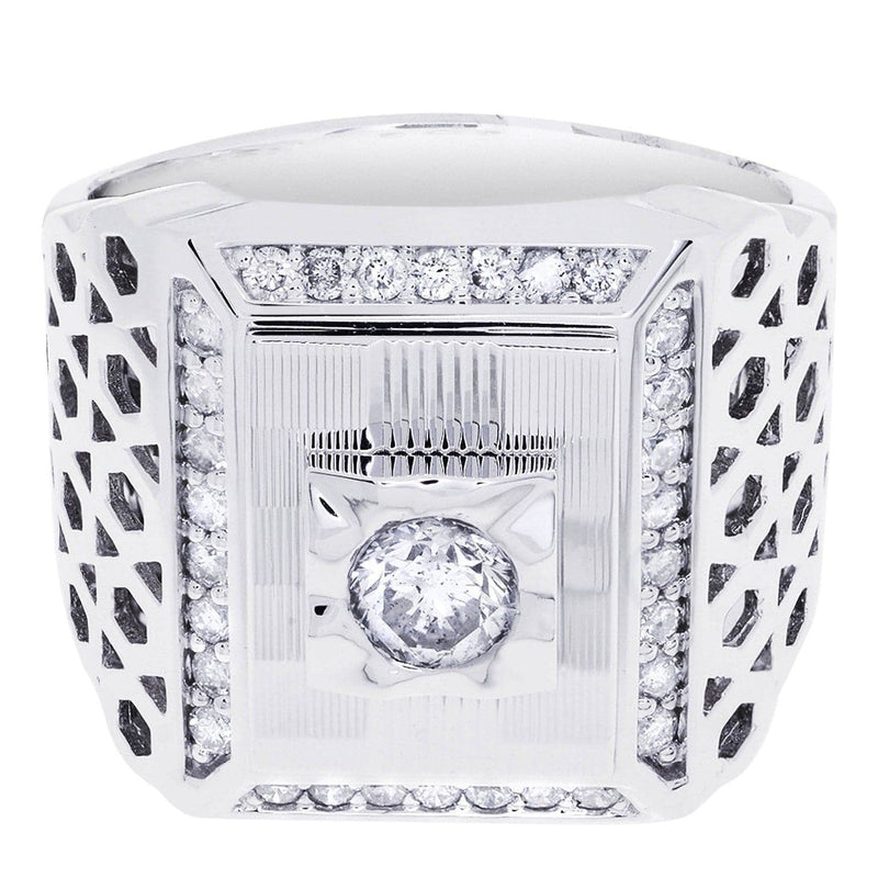 White Gold Pinky Diamond Ring| 1.06 Carats| 18.39 Grams