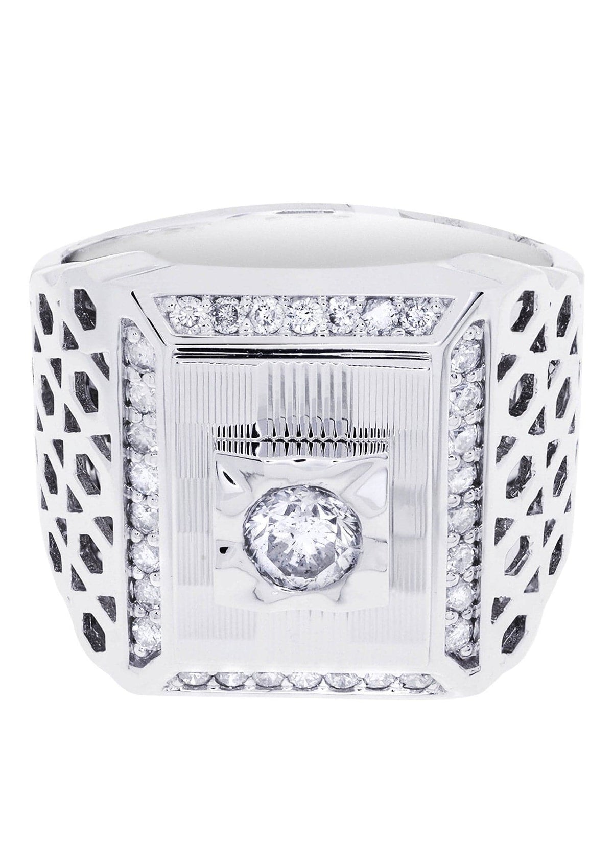 White Gold Pinky Diamond Ring| 1.06 Carats| 18.39 Grams