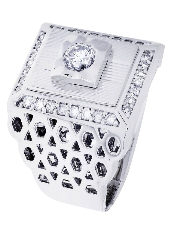 White Gold Pinky Diamond Ring| 1.06 Carats| 18.39 Grams