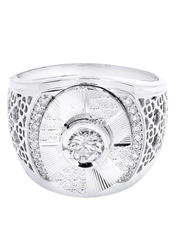 White Gold Pinky Diamond Ring| 0.68 Carats| 13.69 Grams