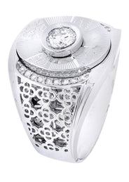 White Gold Pinky Diamond Ring| 0.68 Carats| 13.69 Grams