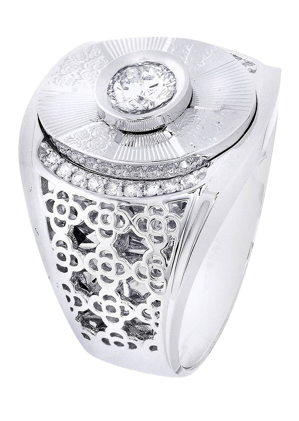 White Gold Pinky Diamond Ring| 0.68 Carats| 13.69 Grams