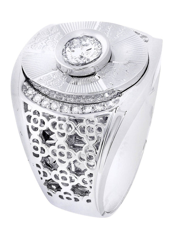White Gold Pinky Diamond Ring| 0.68 Carats| 13.69 Grams