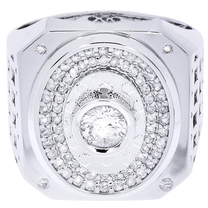 White Gold Pinky Diamond Ring| 1 Carats| 17.096 Grams