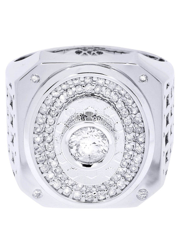 White Gold Pinky Diamond Ring| 1 Carats| 17.096 Grams