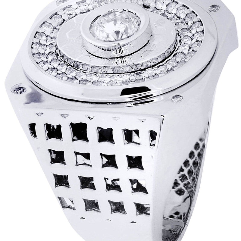 White Gold Pinky Diamond Ring| 1 Carats| 17.096 Grams