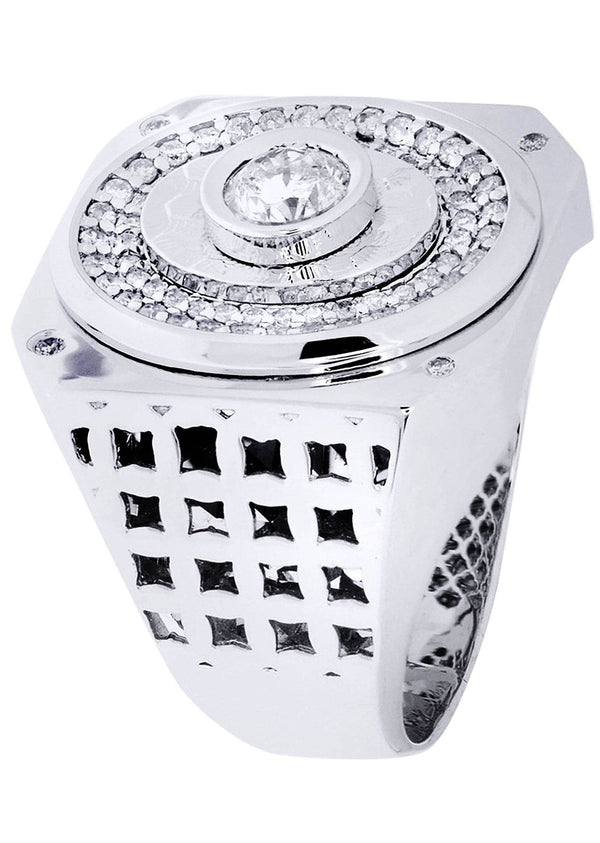 White Gold Pinky Diamond Ring| 1 Carats| 17.096 Grams