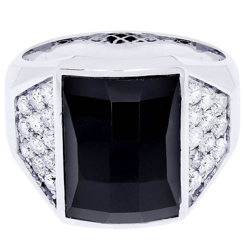White Gold Pinky Diamond Ring| 0.88 Carats| 10.67 Grams