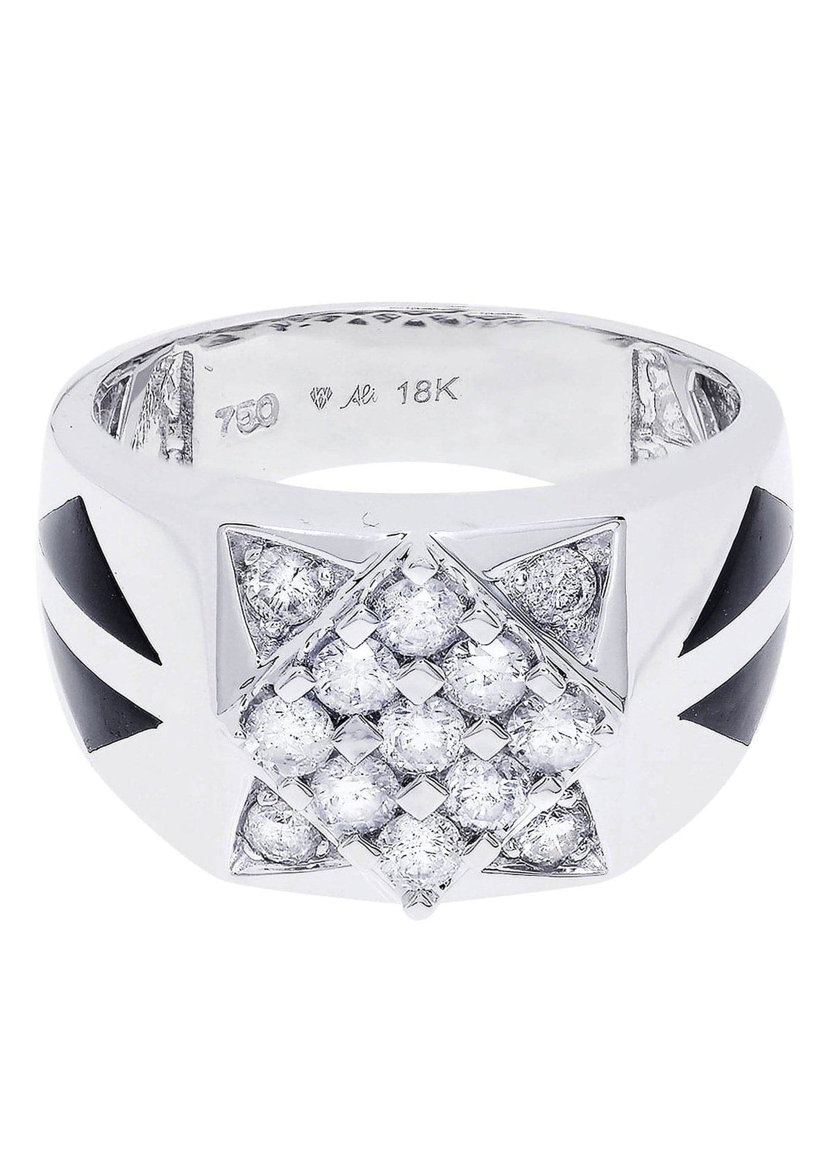 White Gold Pinky Diamond Ring| 0.85 Carats| 10.93 Grams