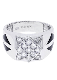 White Gold Pinky Diamond Ring| 0.85 Carats| 10.93 Grams