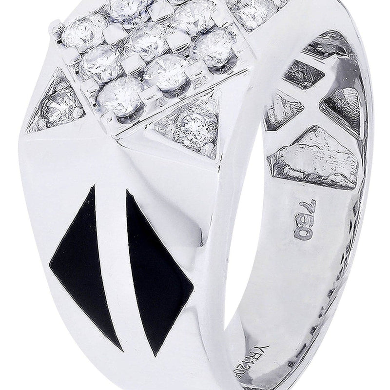 White Gold Pinky Diamond Ring| 0.85 Carats| 10.93 Grams