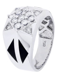 White Gold Pinky Diamond Ring| 0.85 Carats| 10.93 Grams