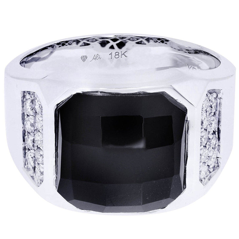White Gold Pinky Diamond Ring| 0.37 Carats| 10.03 Grams