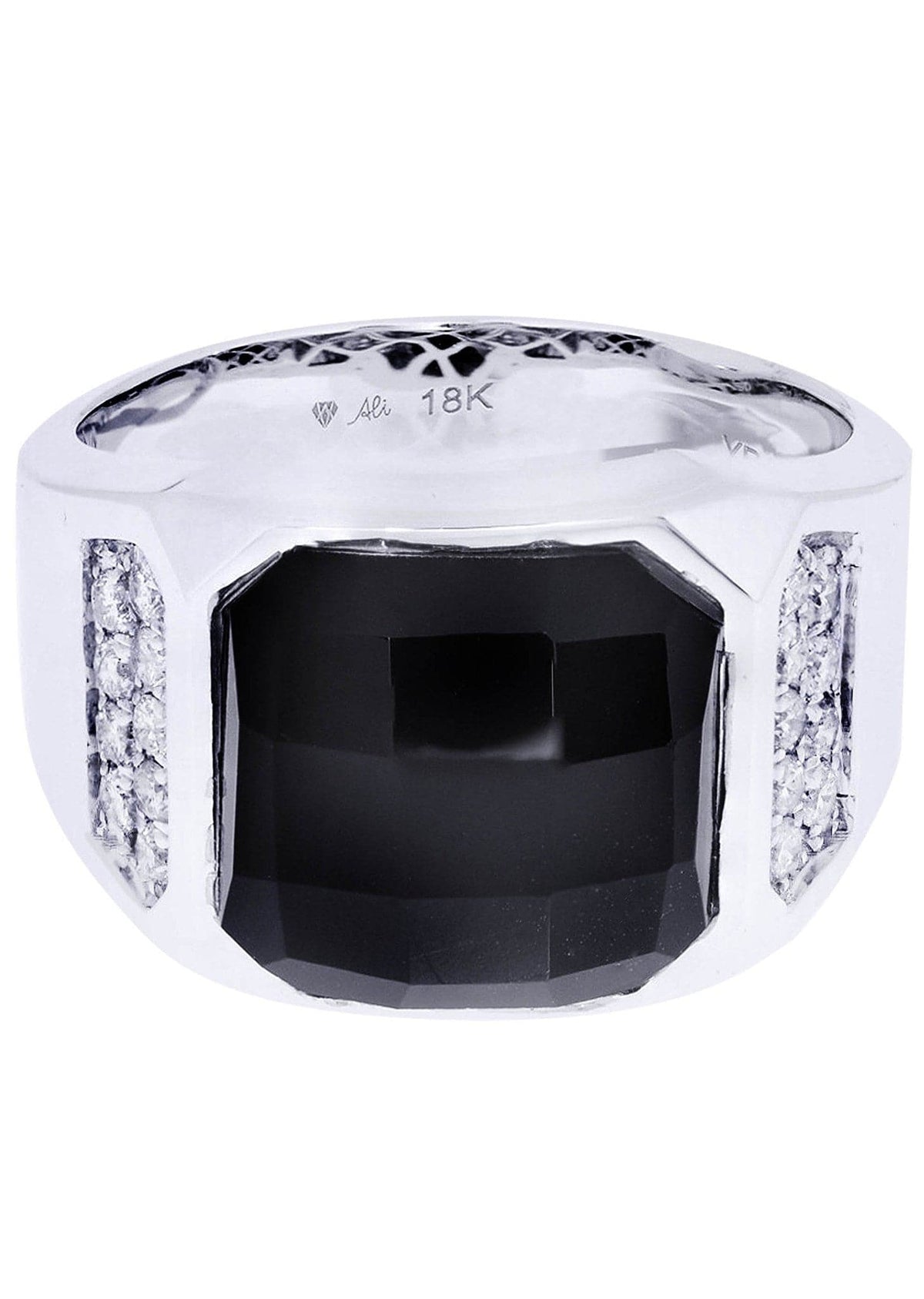 White Gold Pinky Diamond Ring| 0.37 Carats| 10.03 Grams