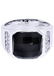 White Gold Pinky Diamond Ring| 0.37 Carats| 10.03 Grams